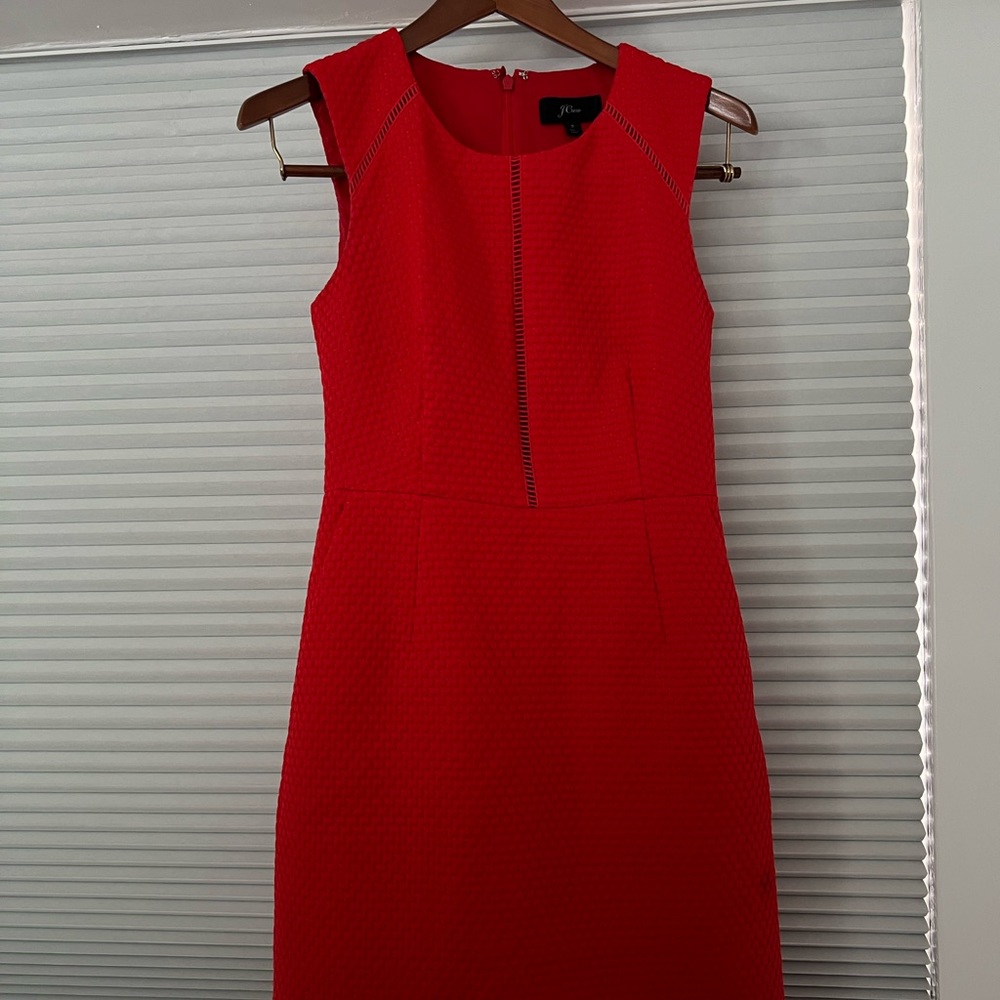 J.Crew red dress